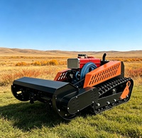 Tondeuse à gazon robotisée télécommandée diesel refroidie par eau de 800 mm, idéale pour les jardins de grande surface et les jardins agricoles