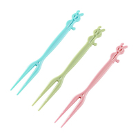 Fourchettes à fruits jetables en plastique pour la maison, vente en gros, qualité alimentaire PS, mini-fourchettes à dessert, pics à fruits, ensemble moderne et minimaliste pour les fêtes