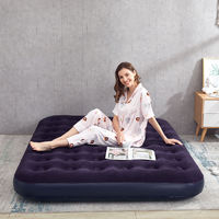 Matelas gonflable rapide CHENYUE pour l'extérieur, ultra-léger, en PVC, double, avec revêtement en peluche