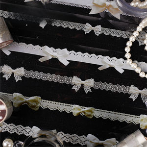 1 rouleau de ruban adhésif Lace Record Series : fournitures de journalisation DIY sur le thème de la dentelle - Product Image 3