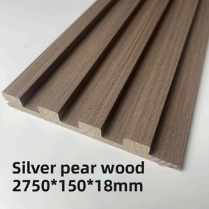 Rắn gỗ TV nền tường Bảng điều chỉnh lõi-lồi hình dạng vô hình Cửa lưới tản nhiệt nhà máy bán buôn thông không-sơn tường - Product Image 6