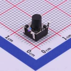 TS-1095E-A8B3-D2 Tactile Switch SMD-4P,6x6mm Switch Single Pole Single Throw Round Button 2.5N Vertical Mount - Product Image 1