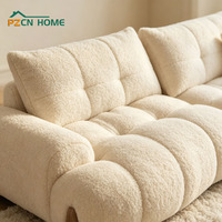 Canapé modulable incurvé en velours personnalisable par le fabricant pour agents de meubles, distributeurs et articles d'ameublement en stock