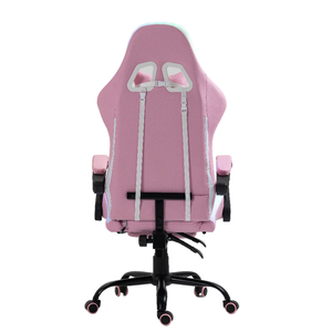Chaises de jeu Ddp en cuir PU <span class=keywords><strong>rose</strong></span> bon marché, chaises inclinables de jeu, fauteuil de jeu de course RVB avec éclairage - Product Image 3