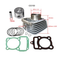 Kit Perbaikan Kepala Silinder Motor CG150 150CC dengan Komponen Aluminium, Ring Piston 62mm dan Gasket
