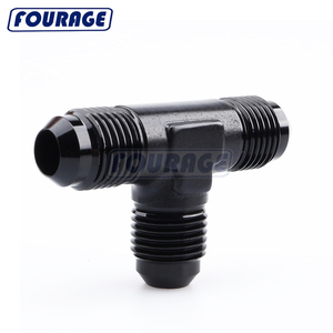 Fourage nhôm nam một Flare TEE Union 3 cách lắp ống nhiên liệu t Adapter - Product Image 2