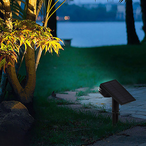 Lampe solaire de jardin LED étanche, éclairage extérieur pour pelouse, montage au sol, éclairage paysager, design géométrique HSG-1827 - Product Image 2