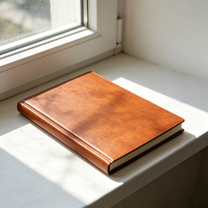 Cuaderno de Tapa Dura Encuadernado en Cuero, Tamaño A6, Páginas Rayadas, Encuadernación Cosida, Libreta de Composición para Estudio y Uso Profesional - Product Image 2