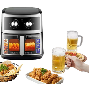 Four à Friture Numérique et Grille-Pain 12L - Grande Capacité en Acier Inoxydable - Fenêtre Visible pour Cuisine Domestique - Product Image 1