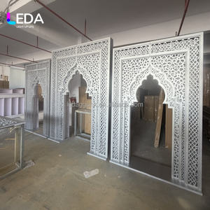 Arco de Boda de Acrílico Moderno con Diseño Indio Calado, para Escenarios de Boda y Eventos Festivos, Nueva Llegada de LEDA - Product Image 5