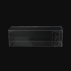 Tùy chỉnh có thể tái chế rõ ràng PP/PE/<span class=keywords><strong>PVC</strong></span> vuông lưu trữ & Hiển thị bao bì hộp có thể gập lại Pet treo thấp moq - Product Image 3