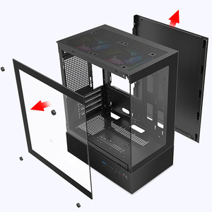 Caja de PC <span class=keywords><strong>Fractal</strong></span> Design Pop Air RGB Orange Core TG Clear Tint ATX Mid Tower FD-C-POR1A-05 CS8007 - Product Image 5