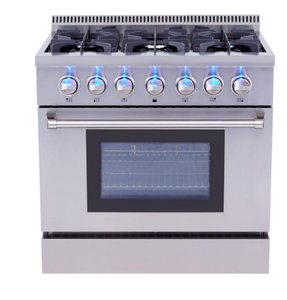 موقد قائم بذاته مزود بفرن 48 بوصة يعمل بالطاقة الكهربائية والغاز مع فرن - Product Image 2