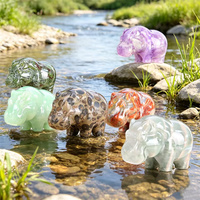 Nouveautés : Figurines sculptées en forme d'étoile de mer en cristal de quartz naturel mélangé, mini-gemmes spirituelles de 30 mm, à vendre