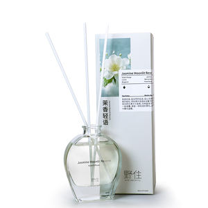 Difusor de Aromaterapia con Varillas, Perfume de Aire Duradero OEM ODM, Botella Plana Transparente Moderna de 80 ml para el Hogar - Product Image 5