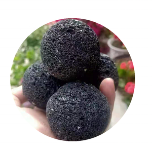 Bolas negras grandes de Lava, placa de parrilla, piedras naturales, roca de basalto, precio al por mayor - Product Image 2
