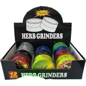 <b>Herb</b> <b>Grinders</b> 12 Pcs Colorful Metal Grinding Tools For Smoking Accessories - Product Image 2