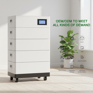 แบตเตอรี่ LiFePO4 48V 100-200kWh ระบบกักเก็บพลังงานภายในบ้าน 6000+ รอบการใช้งาน OEM/ODM 5 เซลล์ สำหรับ ESS ที่อยู่อาศัย - Product Image 1