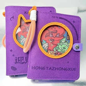 Tùy Chỉnh Tái Chế 6 Ringbinder Cảm Thấy Bìa Máy Tính Xách Tay Sáng Tạo Loose-Leaf Ràng Buộc Văn Phòng Phẩm Máy Tính Xách Tay - Product Image 1