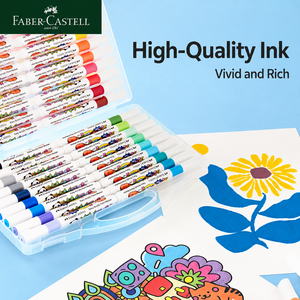 Marqueur pour étudiants <span class=keywords><strong>FABER</strong></span> <span class=keywords><strong>CASTELL</strong></span>, marqueur acrylique, 36 couleurs, 48 couleurs, art pour étudiants, couleur opaque, peinture empilable - Product Image 3