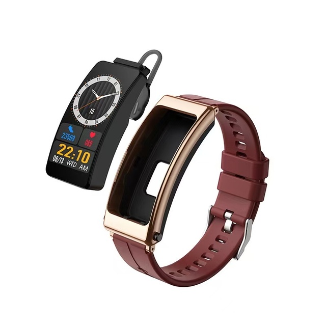 New Trending K13 Smartwatch Fitness Sleep Tracker Alarm Clock BT Call Sport Heart Rate 2-in-1 Talkband Smart Band for