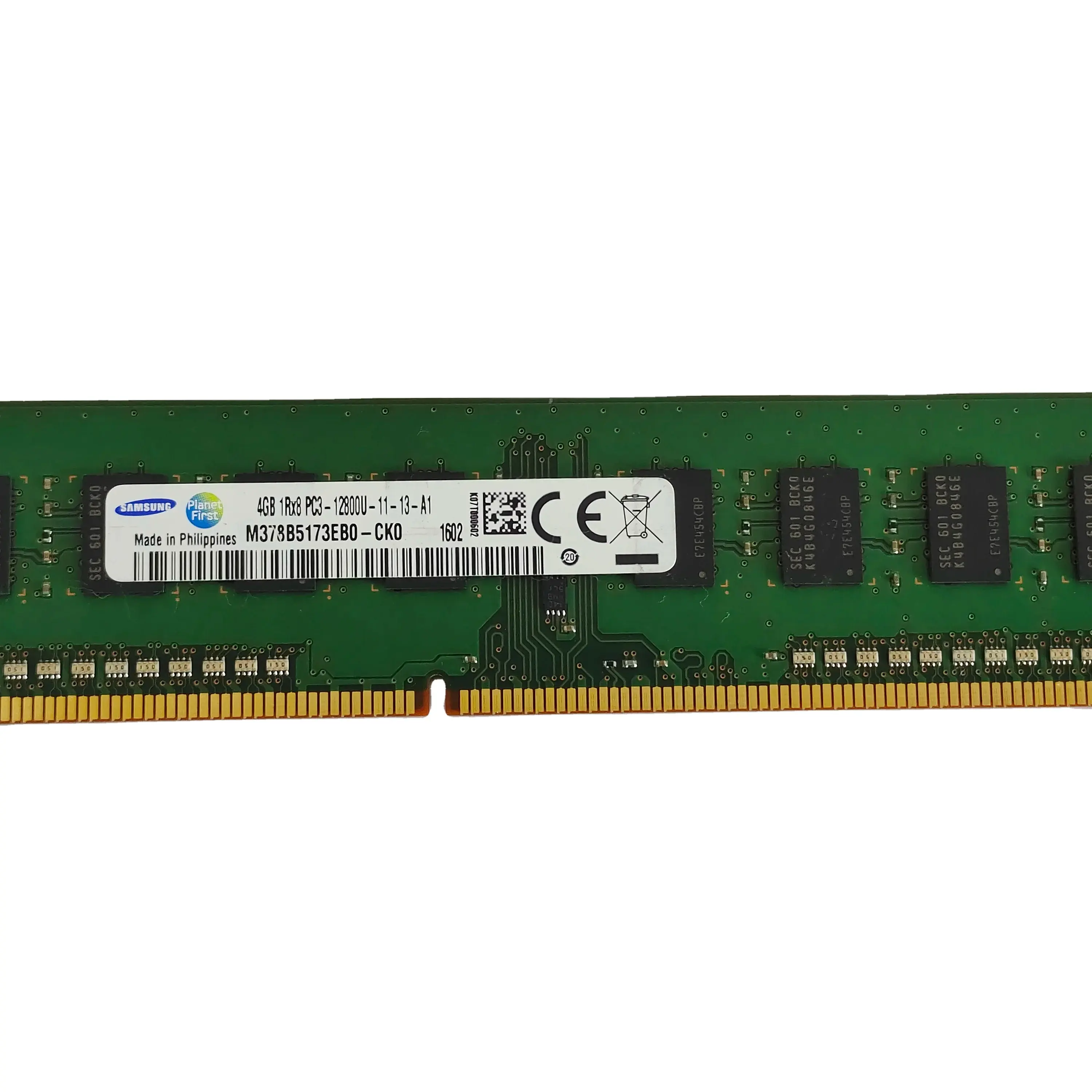 Samsung DDR3 2G 4G için orijinal fabrika 1333 1600 masaüstü bellek pc3-12800 pc3-10600 iyi bellek uyumluluğu