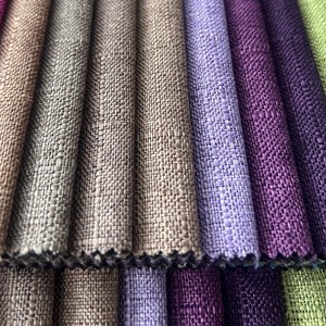 Textiles et décorations pour la maison, tissu aspect lin 100% polyester, tissu d'ameublement aspect lin pour canapé, chaise, coussin, nappe - Product Image 5