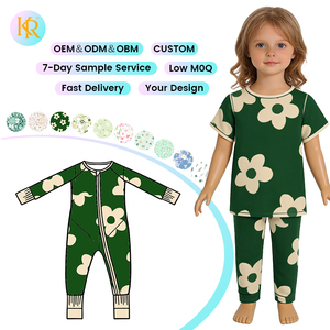 Kerui Organik Noel Bebek Pijama Takımı Unisex Çocuklar İçin Bambu 2 Parça Uyku Tulumu Çevre Dostu Bebek Giyim Setleri - Product Image 1