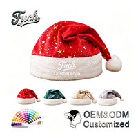 Sombrero Festivo Personalizado con Borlas de Pelo Sintético y Estampado de Estrellas Coloridas, Venta al Por Mayor OEM