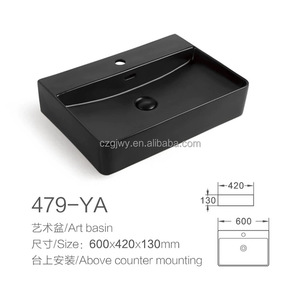 Lavabo Rectangular Moderno de Piedra, Suspendido en la Pared, con Desagüe, para Instalación en Encimera de Baño de Apartamento - Product Image 2
