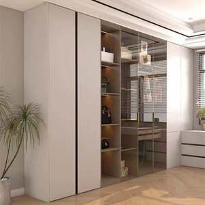 Premium Modern Solid Wood Walk-in Closet Custom Built-in Modular Eco-Friendly Storage Armoire with Shelves System - Product Image 2