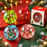 Jouet anti-stress en maltose souple en forme de pomme de Noël, jouet compressible à récupération lente et malléable, cadeau de fête de Noël pour enfants et adultes