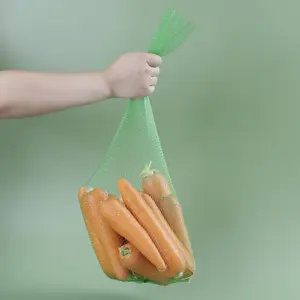 Vendita calda di plastica estruso di verdura di imballaggio sacchetti di rete