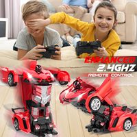Fábrica de Fabricación, Precio Bajo, Escala 1/18, 6 Canales de Control, Robot Inteligente Transformable, Autos RC, Juguetes de Control Remoto con Deformación