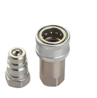 Accouplement rapide à bille en acier, vente directe d'usine, accouplement pour moissonneuse-batteuse à maïs, accouplement rapide hydraulique ISO5675