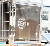 Kandang Anjing 4 Pintu EURVET Veterinary Equipment Heavy Duty dari Baja Anti Karat 304 Stainless Steel