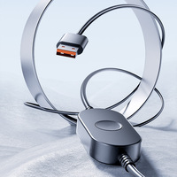 Ventilador de Coche Plegable con Soporte de Succión, Enfriador de Aire Ajustable de 6 Pulgadas, Conexión USB, Silencioso, Alto Flujo de Aire, Ventilador Portátil