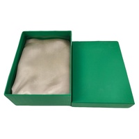 Scatola regalo rigida personalizzata con logo per prodotti skincare, verde smeraldo