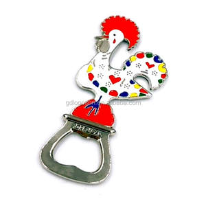 Fábrica personalizada tradicional regalo de la <span class=keywords><strong>suerte</strong></span> Gallo portugués esmalte magnético <span class=keywords><strong>Portugal</strong></span> recuerdos Galo Cock cerveza abrebotellas - Product Image 3