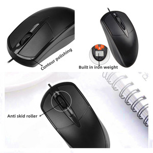 Souris filaire USB pour ordinateur de bureau, ordinateur de jeu, souris optique pour ordinateur de bureau - Product Image 4