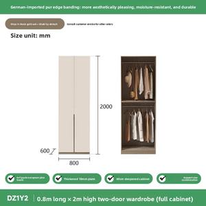 Kustom ramah lingkungan Eropa papan pinus pintu tunggal lemari pakaian kayu sederhana desain Modern untuk rumah kamar tidur mebel berkemah - Product Image 6