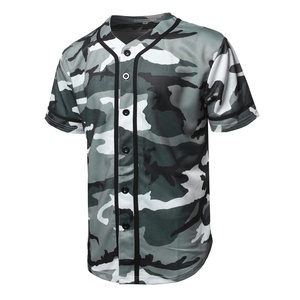 PIHA SPORTS Men Baseball Jersey with Embroidered Team Uniform Name Number <b>Camouflage</b> Pattern 100% Polyester for Men Women Youth - Product Image 3