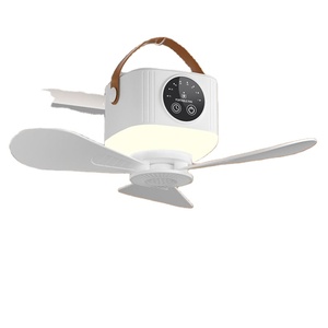 Ventilador USB Portátil Recargable con Gancho para Colgar y Trípode, 4 Velocidades, LED Inalámbrico, para Interiores y Exteriores, Multiusos - Product Image 1
