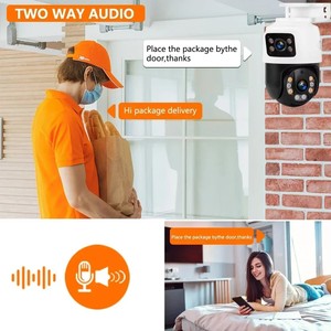 Icsee sistema di telecamere <span class=keywords><strong>IP</strong></span> CCTV a 8 canali con doppia lente e POE PTZ a colori visione notturna 2 vie Audio di sicurezza esterna 8 Kit - Product Image 2