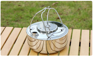 Stainless Steel Durable Portable 1.5L Boiling Tea <strong>Kettle</strong> with Anti-heat Handle for Hiking <strong>Camping</strong> Outdoor Use - Product Image 4