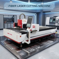 Mesin Pemotong Laser Serat CNC 3015 3000W 6000W untuk Pemotongan Plat Logam Baja Karbon, Baja Tahan Karat, Aluminium dengan Harga Kompetitif