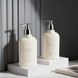 Großhandel 300ml <span class=keywords><strong>Shampoo</strong></span> Plastikflasche Gel- und Duschbehälter Schulterstopper-Flasche für Wasch- und Pflegeprodukte - Product Image 3