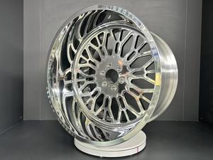 Jantes de camion polies style 22X12 24X14 24X12 26X12 28X16 pouces |   6x5.5, 6x135, 8X6.5, 8x170 |   Pour les roues de GMC Sierra 1500 2500 3500 - Product Image 2