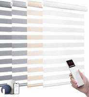 Persianas Zebra Motorizadas de Alta Calidad con Control Remoto Integrado para Ventanas de Hogares Modernos