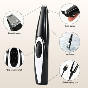 Tondeuse professionnelle sans fil à faible bruit pour toilettage des pattes de chien, tondeuse électrique rechargeable pour poils d'animaux, portable, en céramique pour chien - Product Image 5
